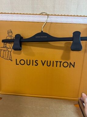 Louis Vuitton Black and Gold Branded Clip Hanger